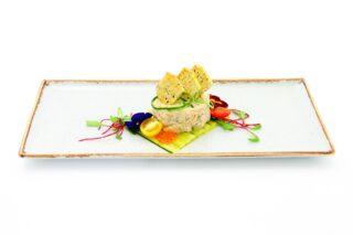 Mousse con ombrina boccadoro affumicata