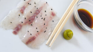 Sashimi od orade s wasabiem i soya umakom