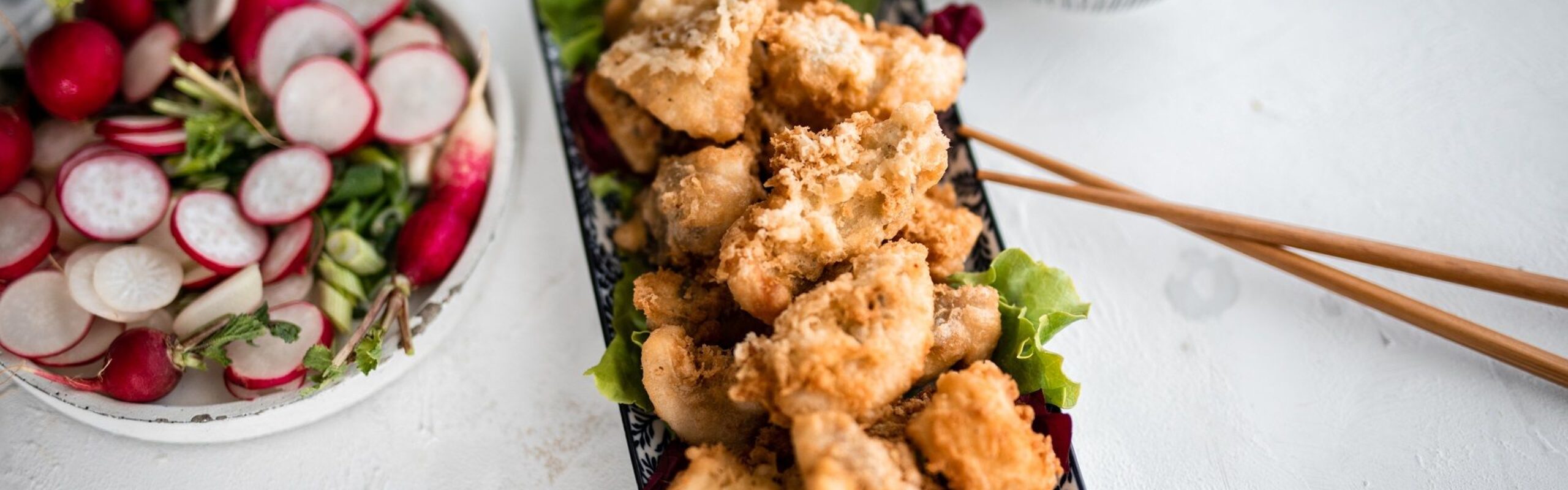 Sea bream fillet in tempura