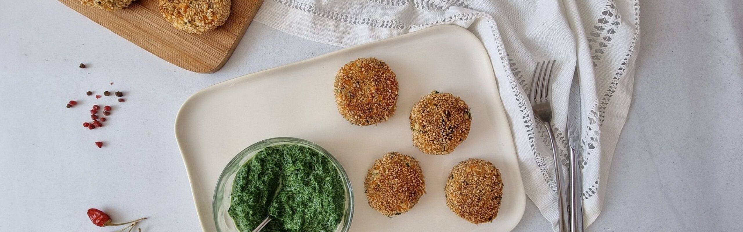 Polpete od brancina i bundeve sa špinatom