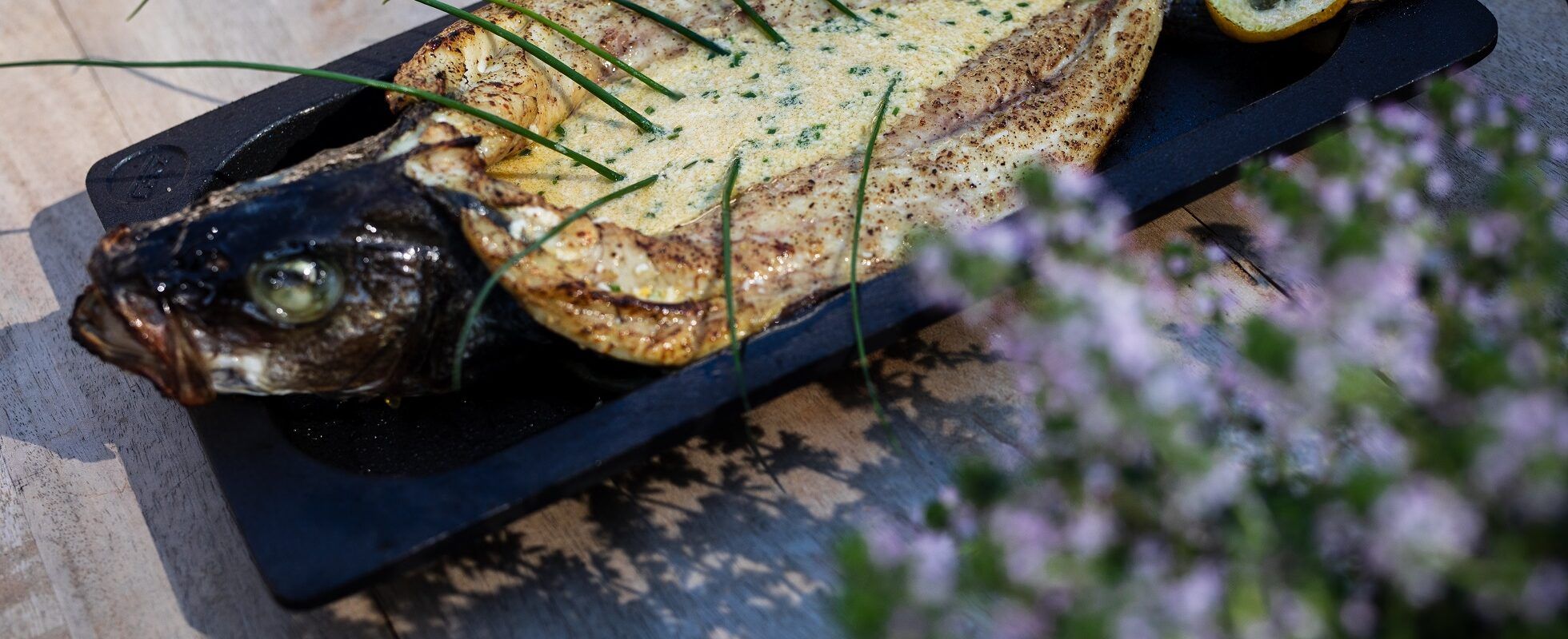 Branzino in gondola con salsa bolzanina